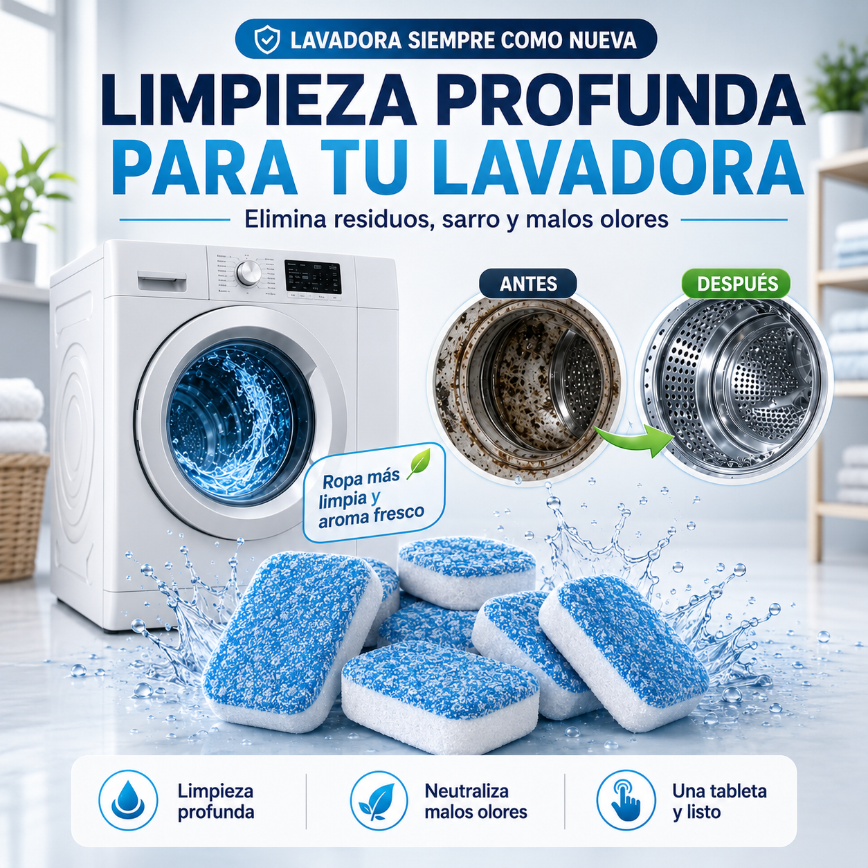 Pastillas para lavadora